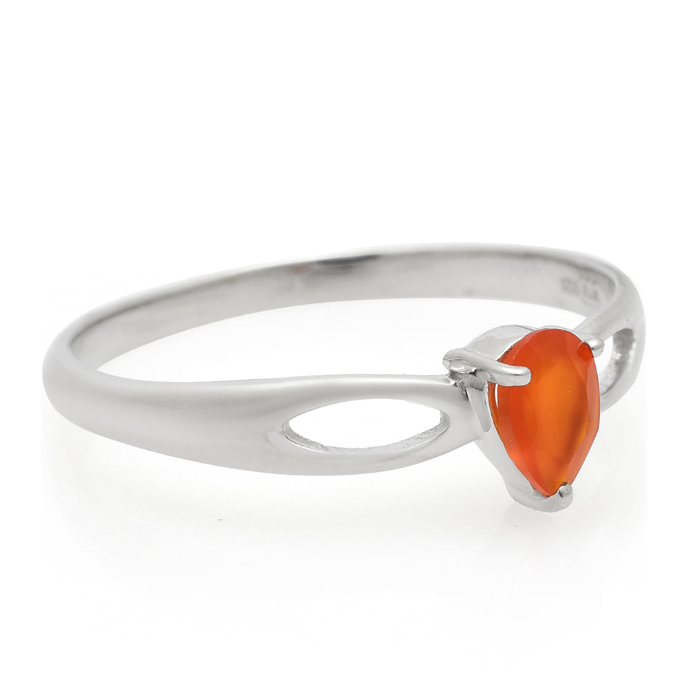 Anillo de Plata con Ágata Roja 3 
