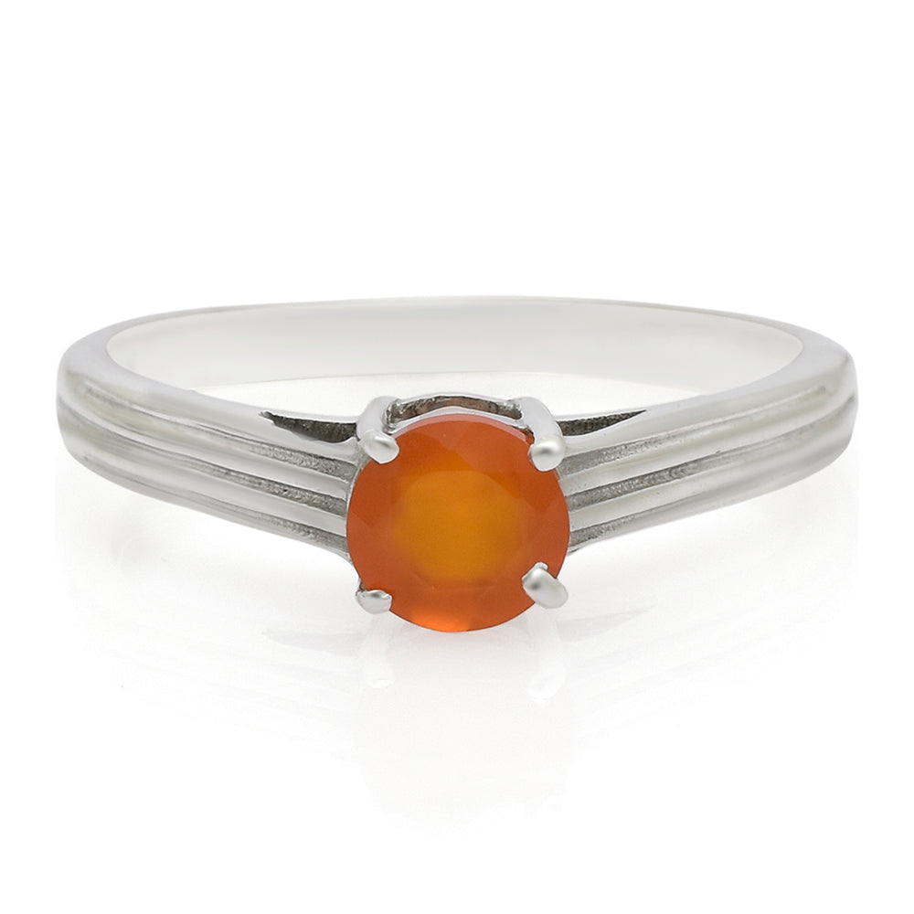 Anillo de Plata con Ágata Roja 1 