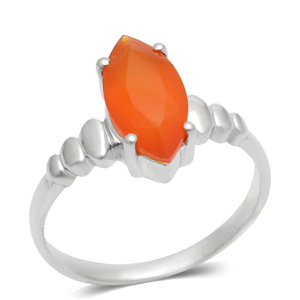 Anillo de Plata con Ágata Roja 2 