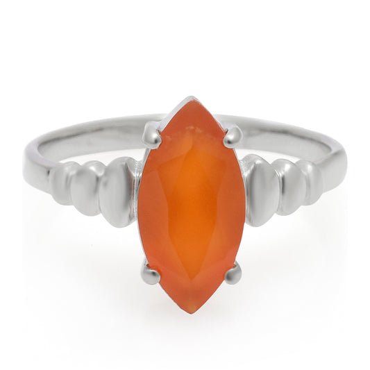 Anillo de Plata con Ágata Roja