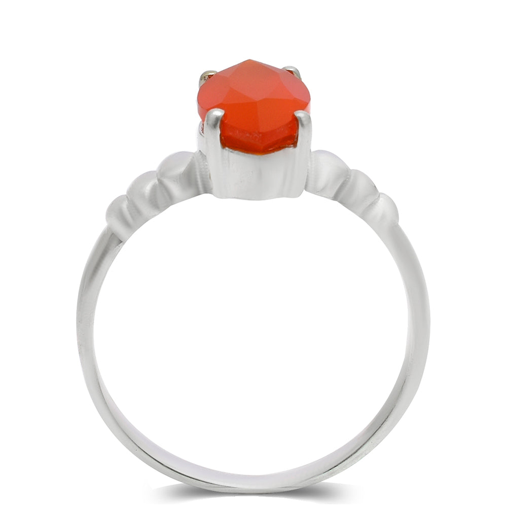 Anillo de Plata con Ágata Roja 3 