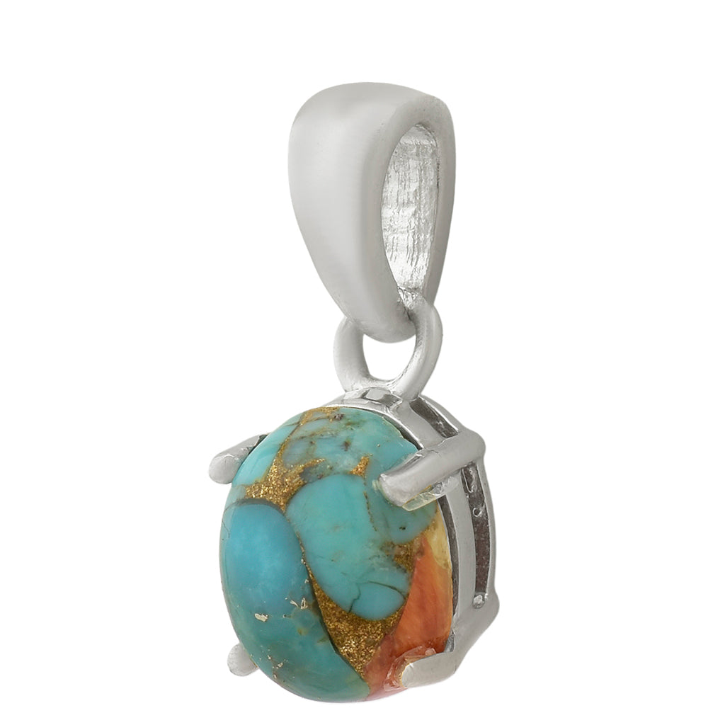 Colgante de Plata con Turquesa Ostra