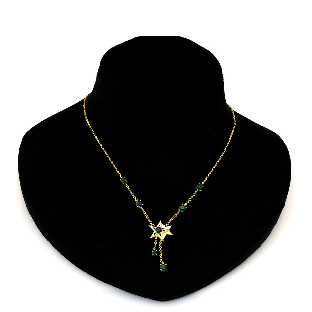 Collar de Plata Bañada en Oro con Ópalo Etíope de Lega Dembi