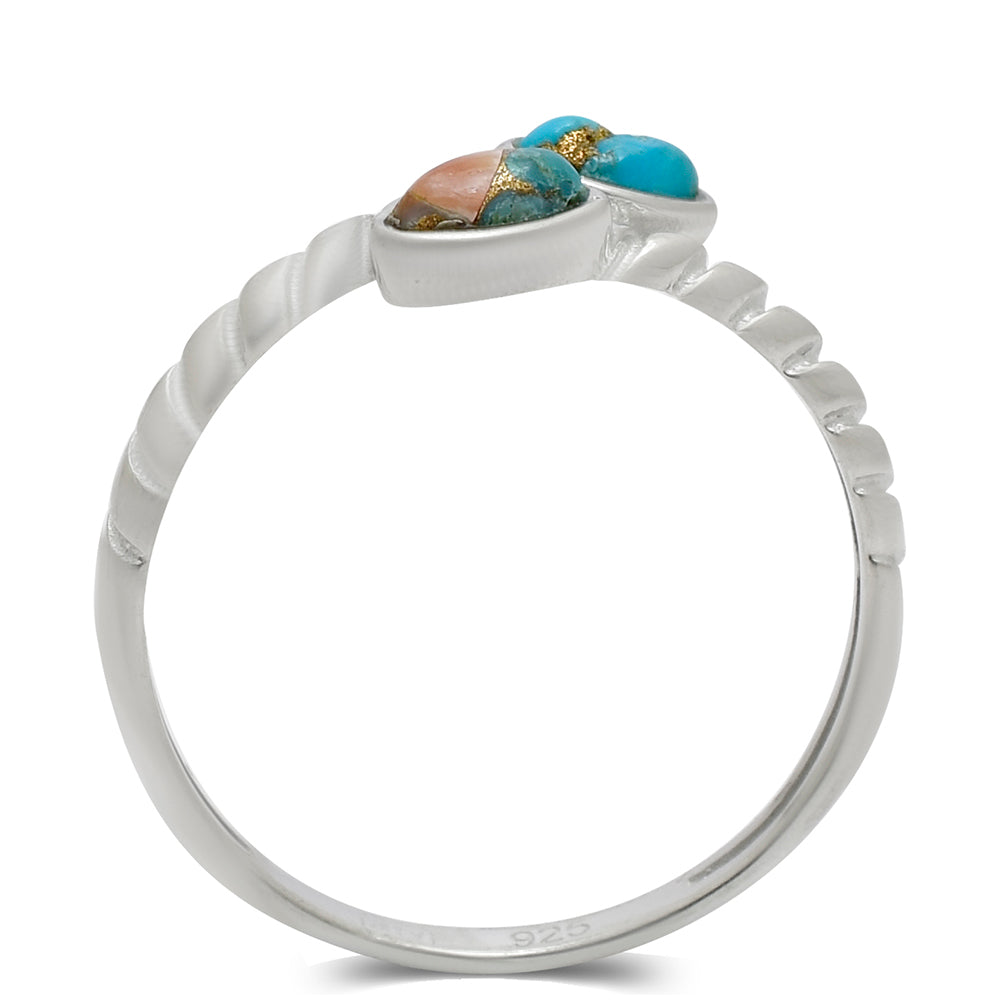 Anillo de Plata con Turquesa Ostra 2 