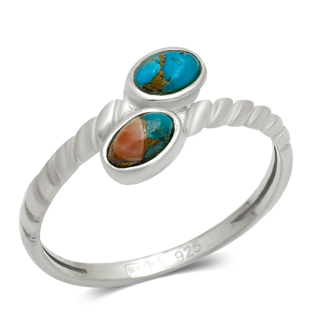 Anillo de Plata con Turquesa Ostra 3 