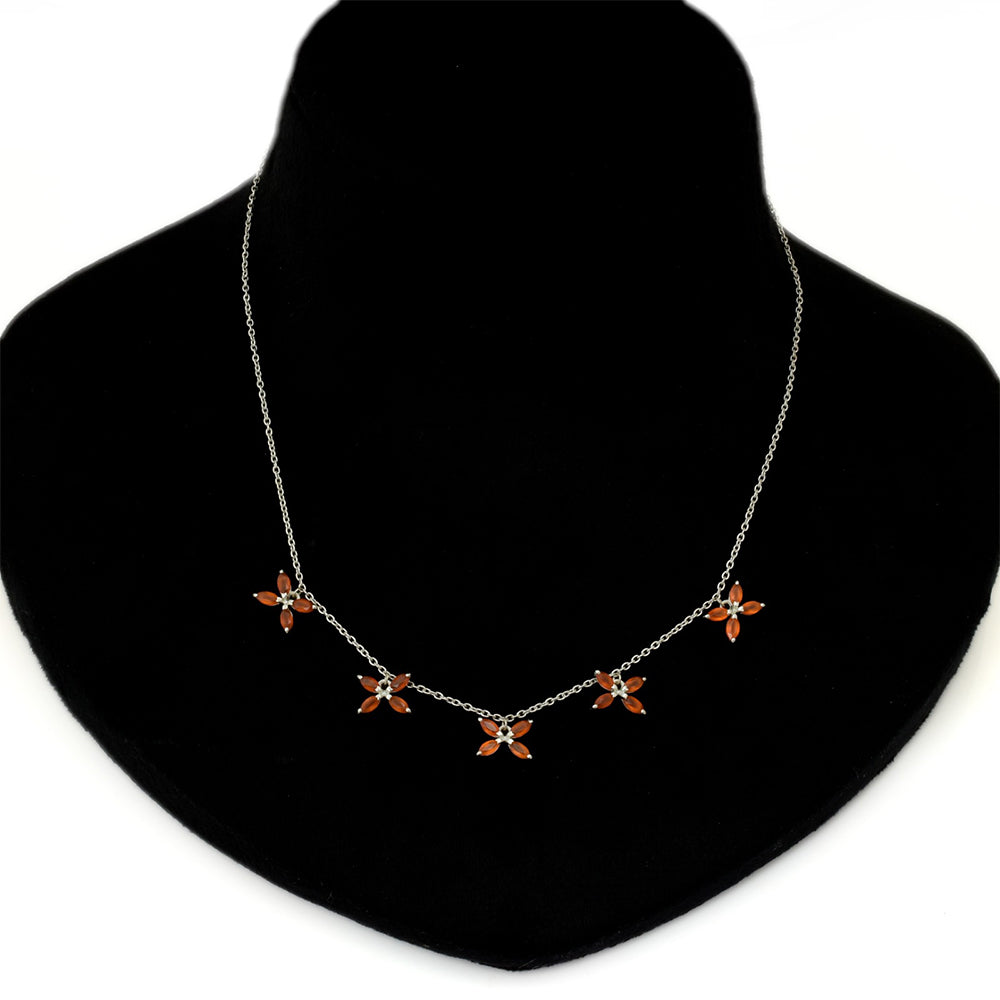Collar de Plata con Ágata Roja 2 