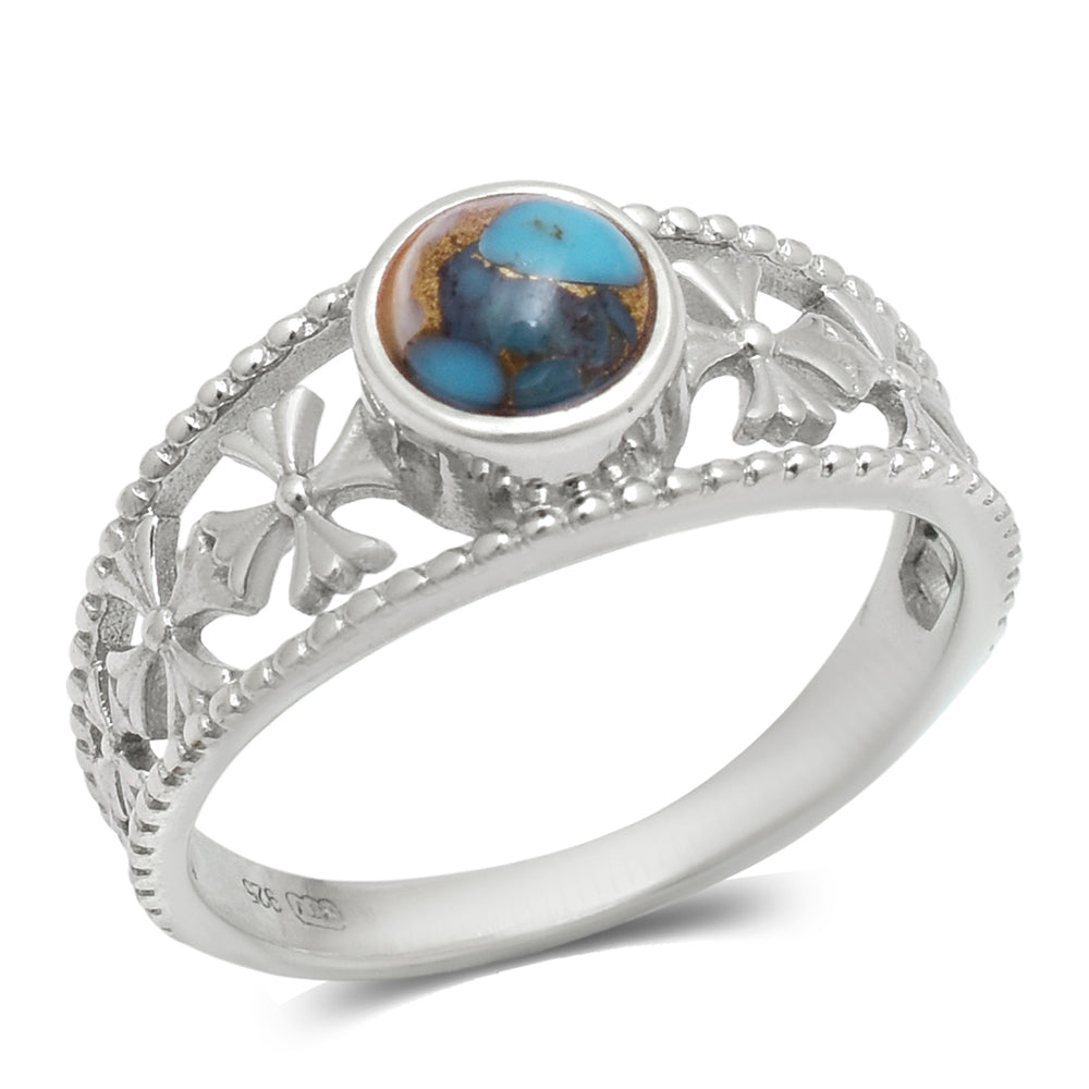 Anillo de Plata con Turquesa Ostra