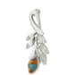 Broche de Plata con Turquesa Ostra