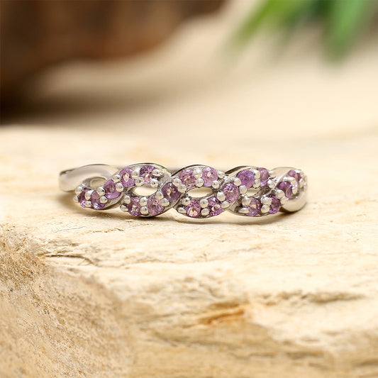 Anillo de Plata con Amatista de Brasil