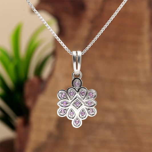 Colgante de Plata con Amatista de Brasil