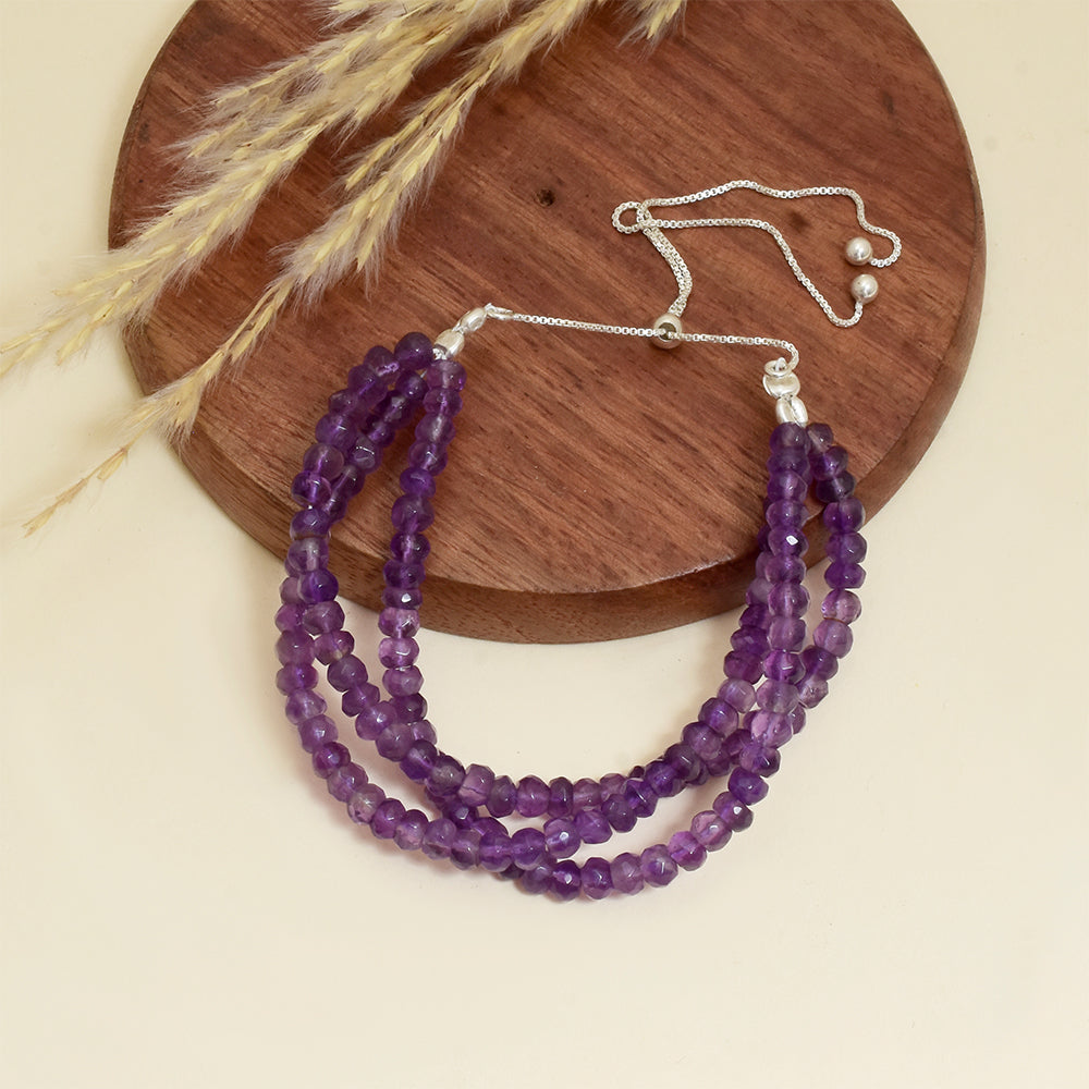 Collar de Plata con Amatista de Brasil 2 