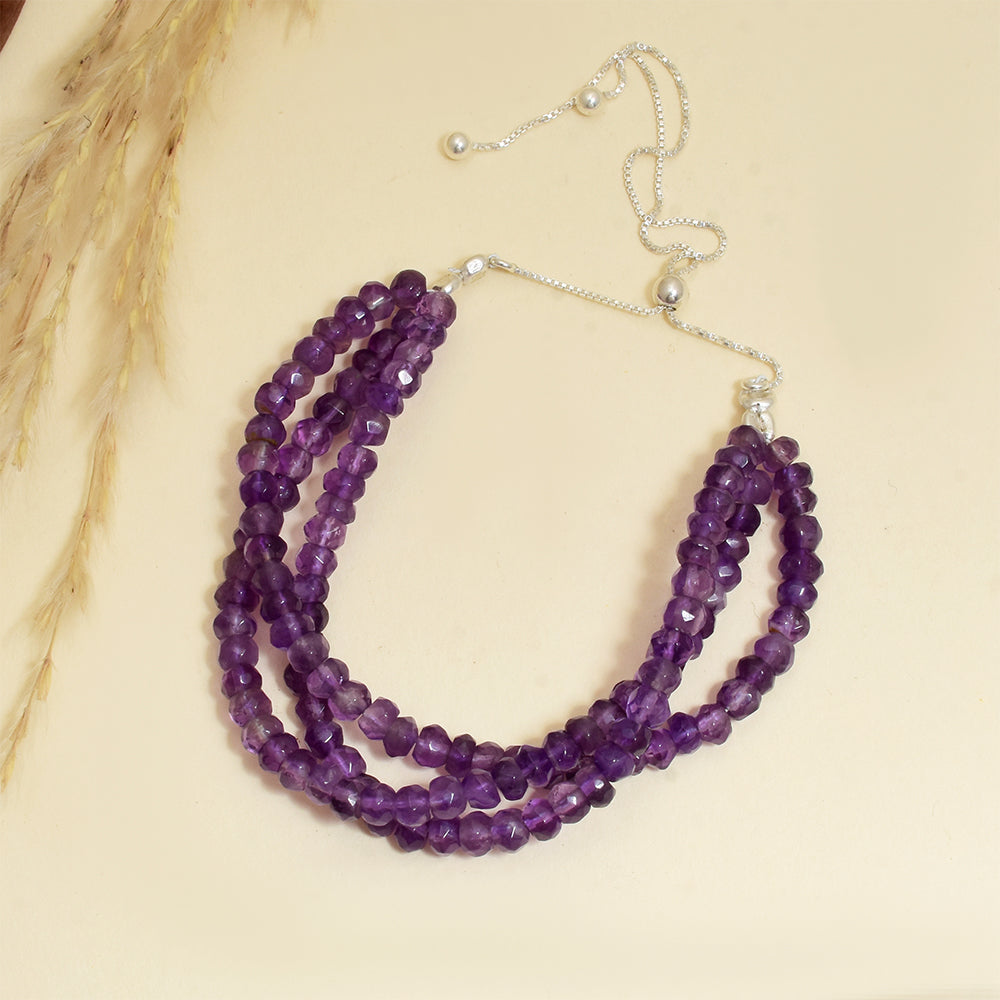 Collar de Plata con Amatista de Brasil 3 