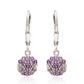 Pendientes de Plata con Amatista de Brasil
