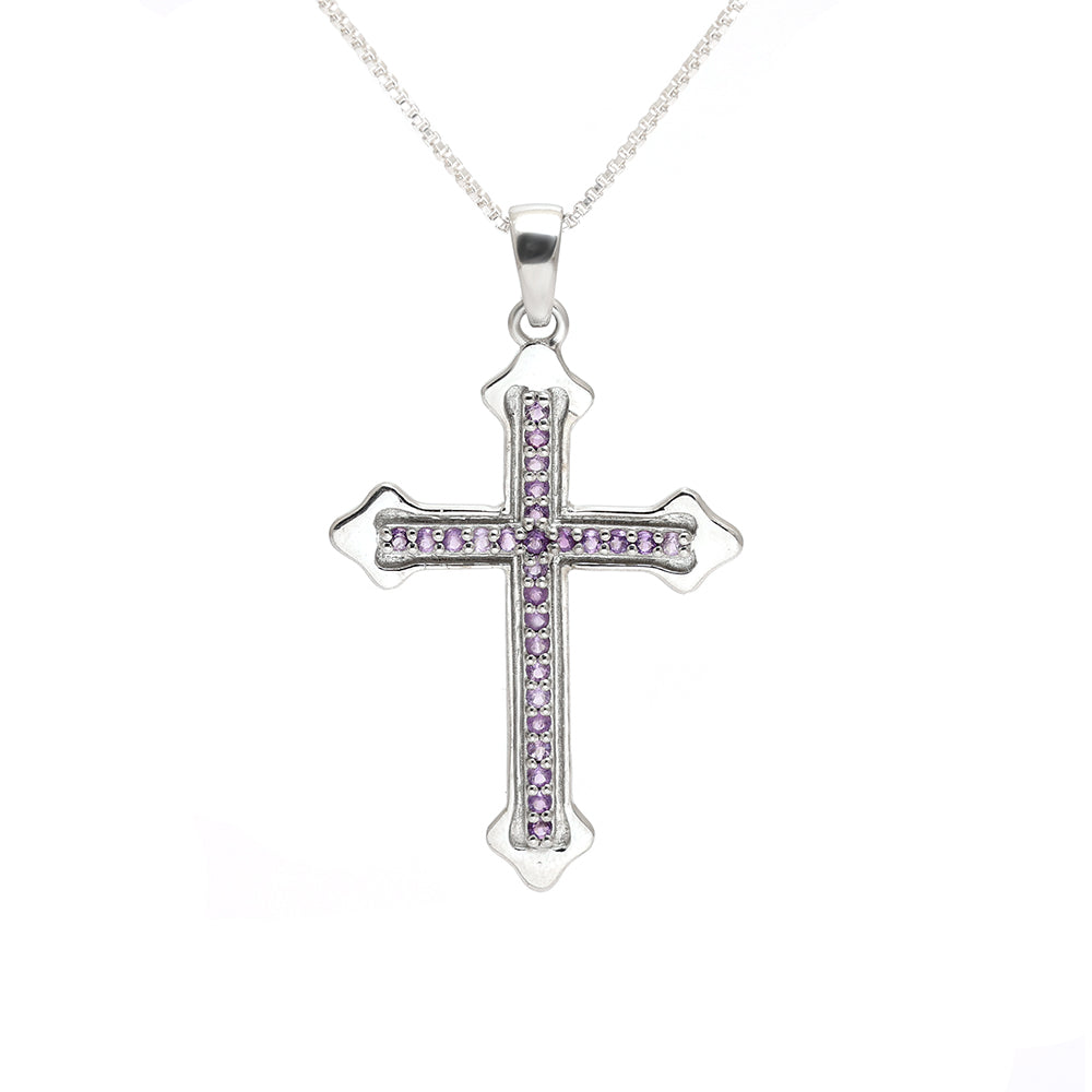 Colgante de Plata con Amatista de Brasil