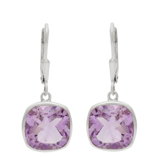 Pendientes de Plata con Amatista de Brasil