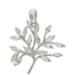 Colgante de Plata con Piedra Lunar Arco Iris y Topacio Blanco