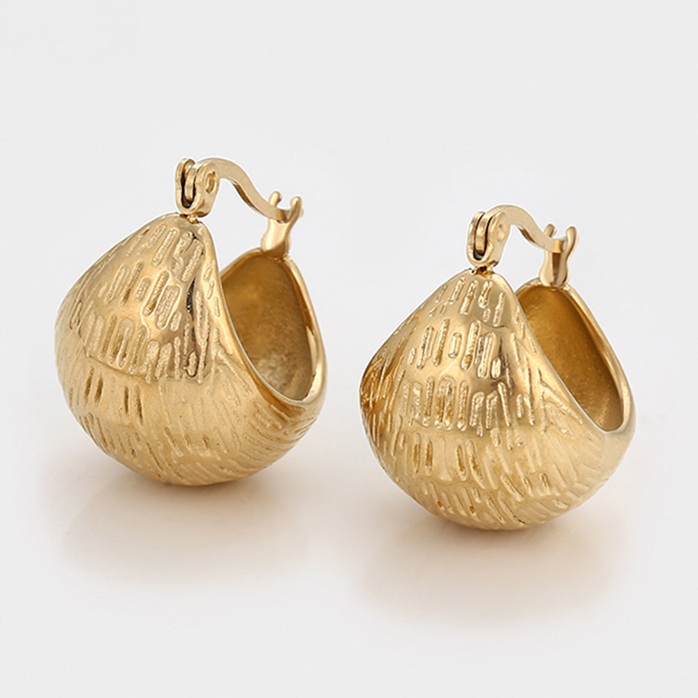 Pendientes de Aleación Bañado en Oro