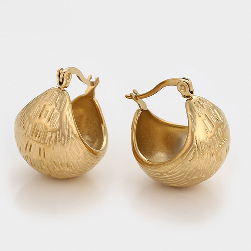 Pendientes de Aleación Bañado en Oro 4 
