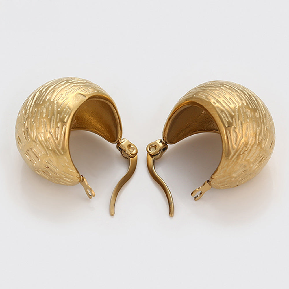 Pendientes de Aleación Bañado en Oro