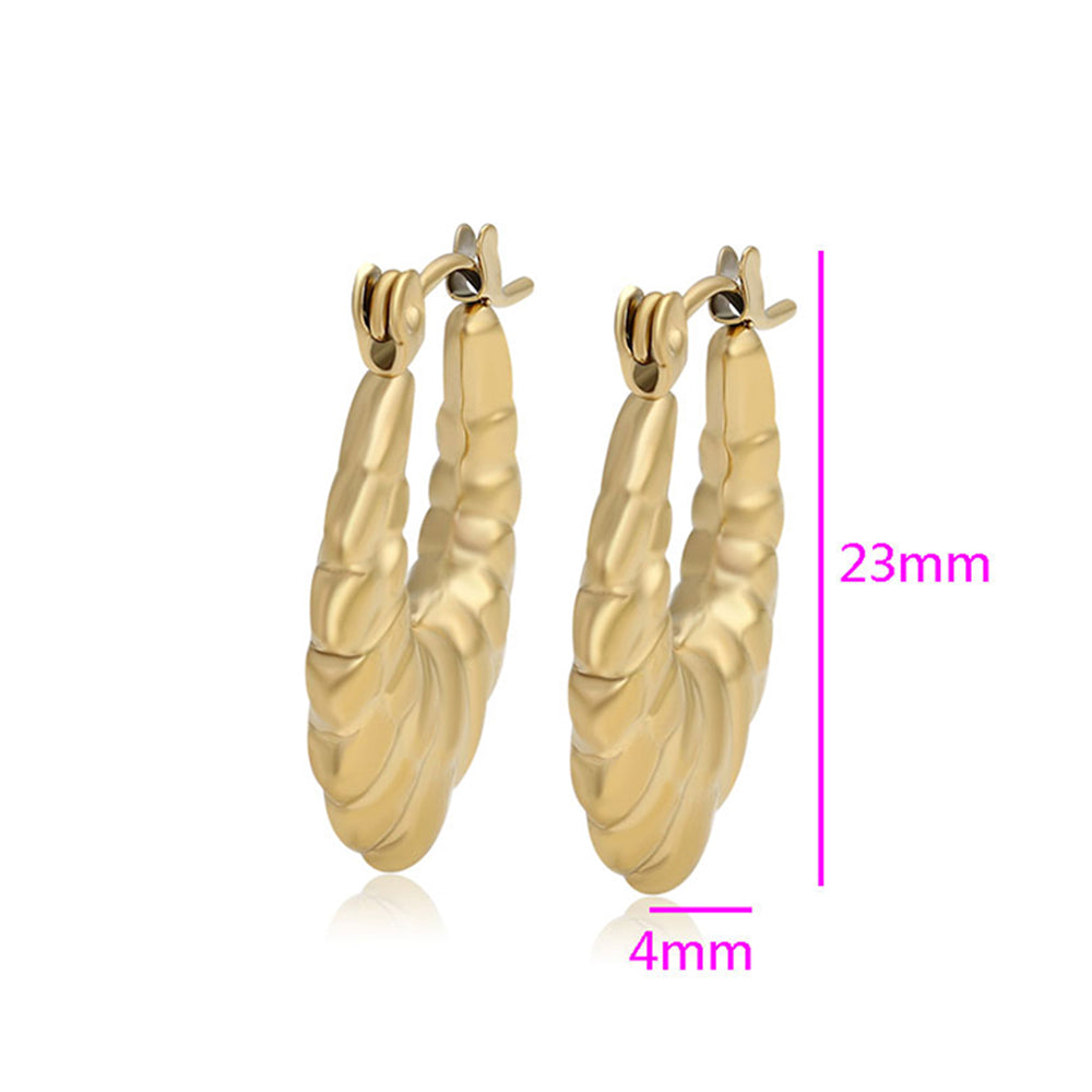 Pendientes de Aleación Bañado en Oro 2 