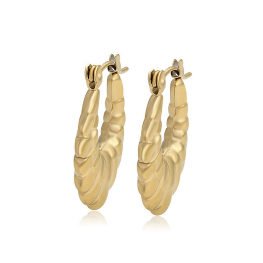 Pendientes de Aleación Bañado en Oro