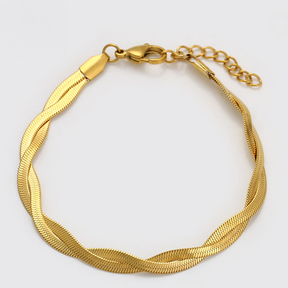 Pulsera de Aleación Bañado en Oro 3 
