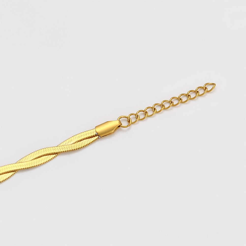 Pulsera de Aleación Bañado en Oro 5 