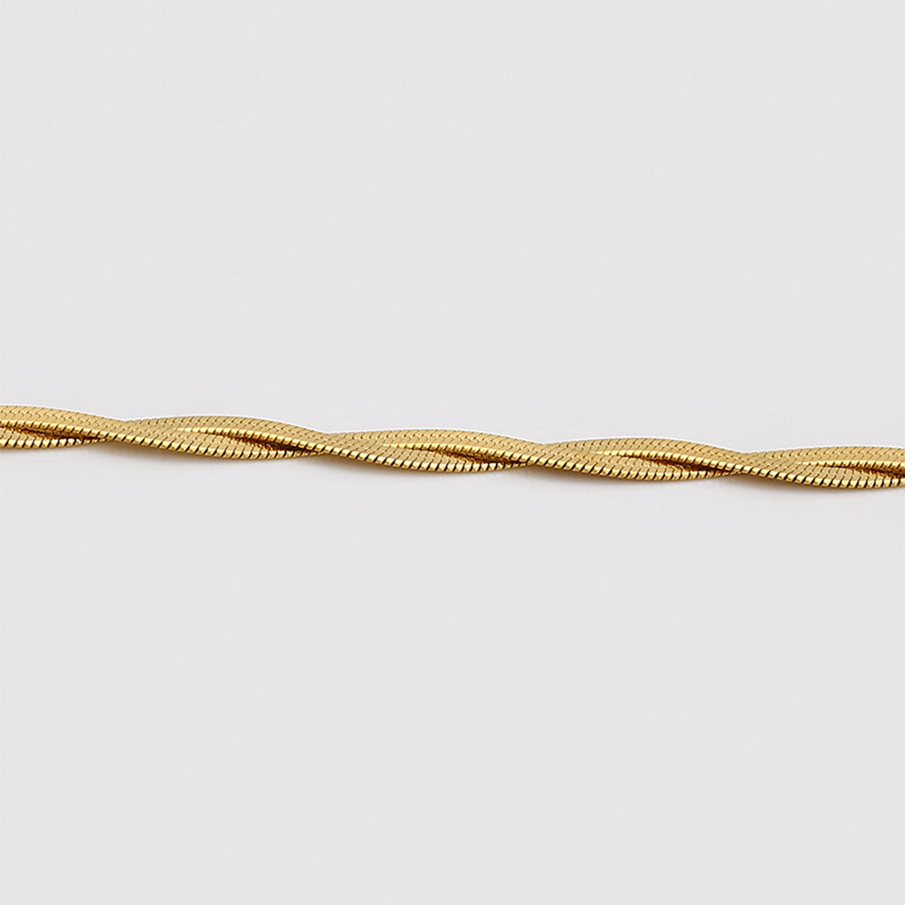 Pulsera de Aleación Bañado en Oro 6 