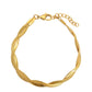 Pulsera de Aleación Bañado en Oro