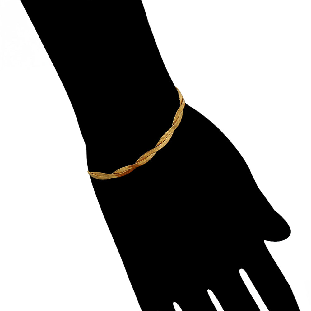 Pulsera de Aleación Bañado en Oro