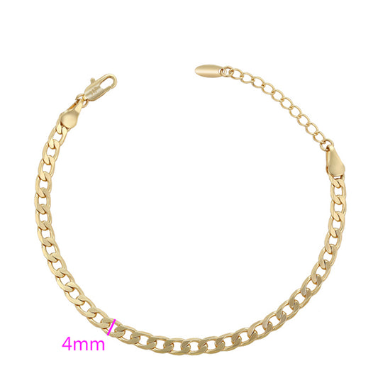 Pulsera de Aleación Bañado en Oro