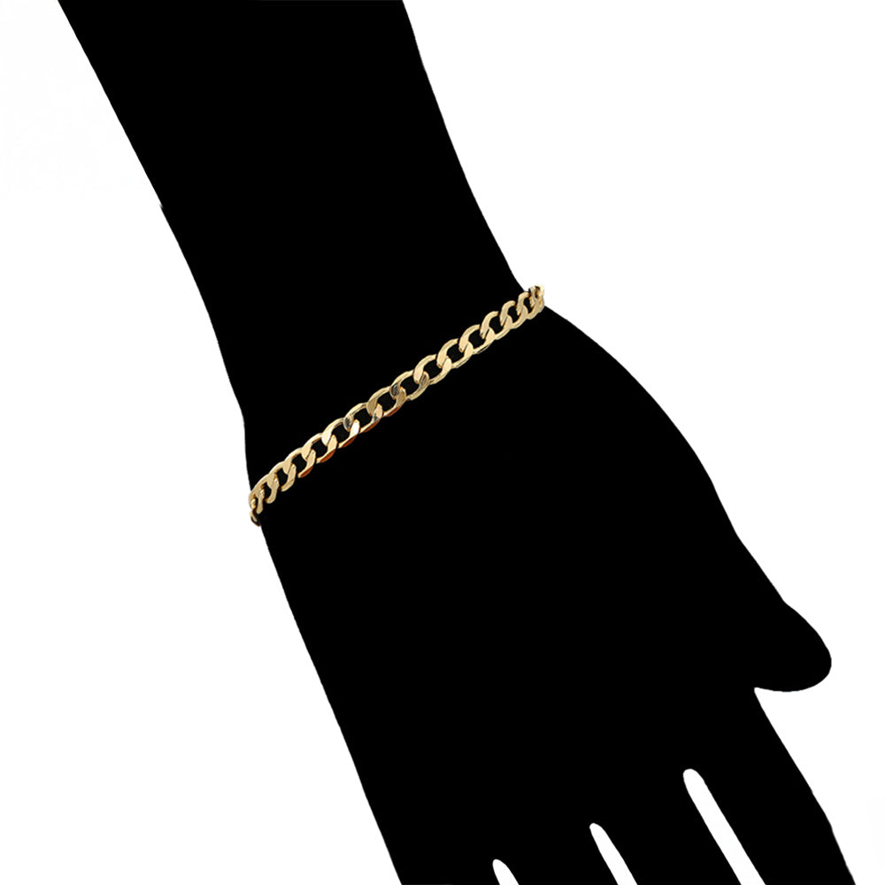 Pulsera de Aleación Bañado en Oro 8 