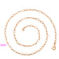 Cadena de Aleación Bañado en Oro ( Collar )