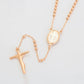 Cruz Collar de Aleación Bañado en Oro con Esmalte