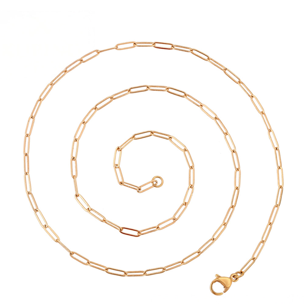 Cadena de Aleación Bañado en Oro ( Collar ) 2 