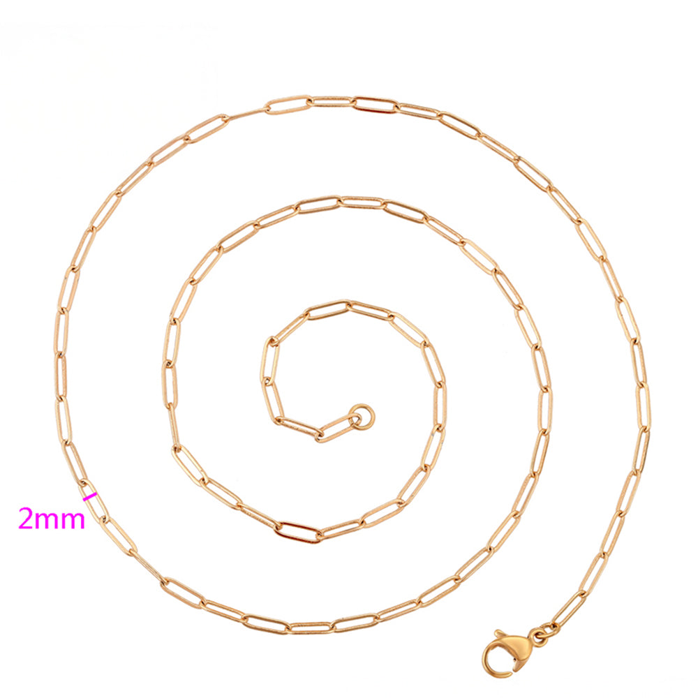 Cadena de Aleación Bañado en Oro ( Collar ) 3 