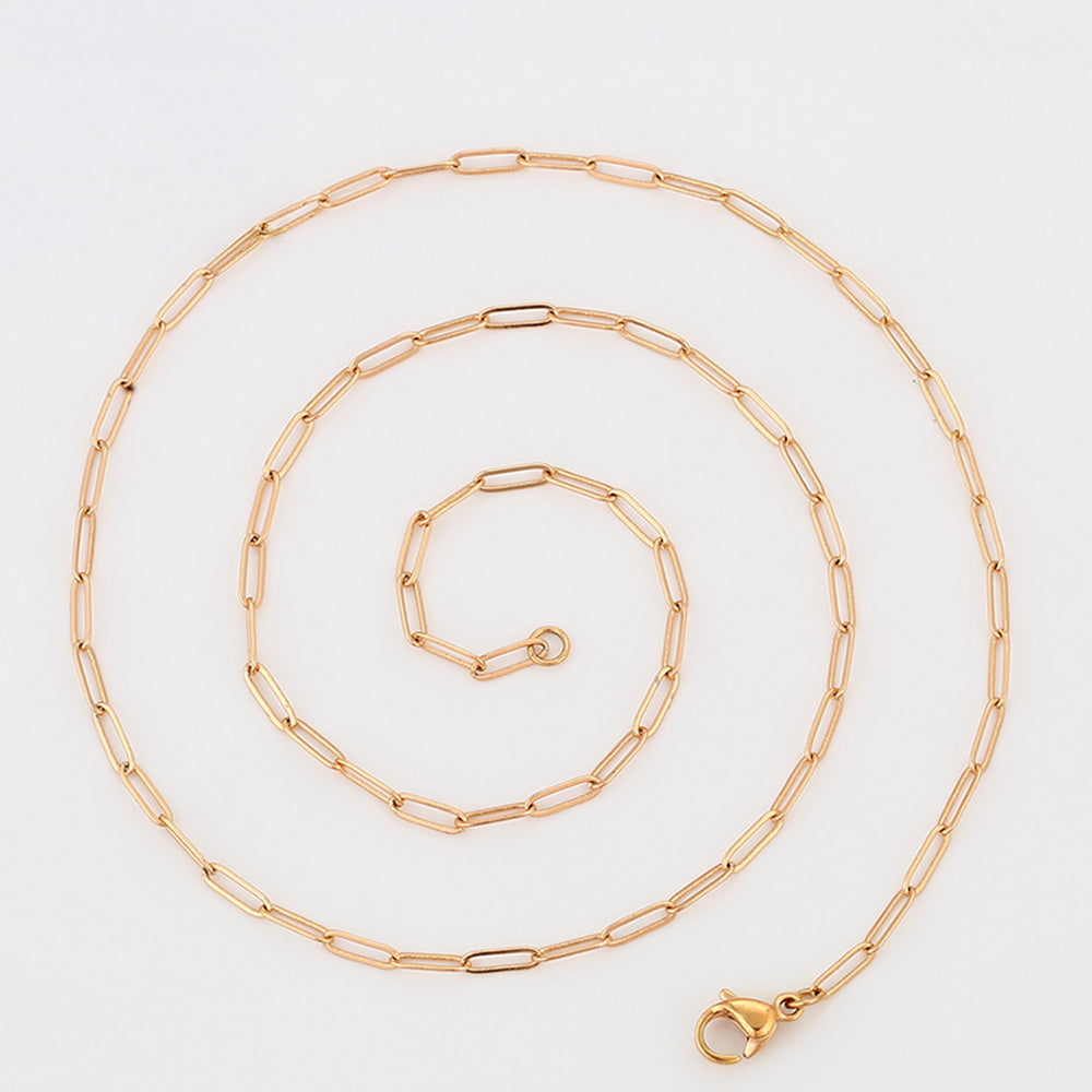 Cadena de Aleación Bañado en Oro ( Collar ) 4 