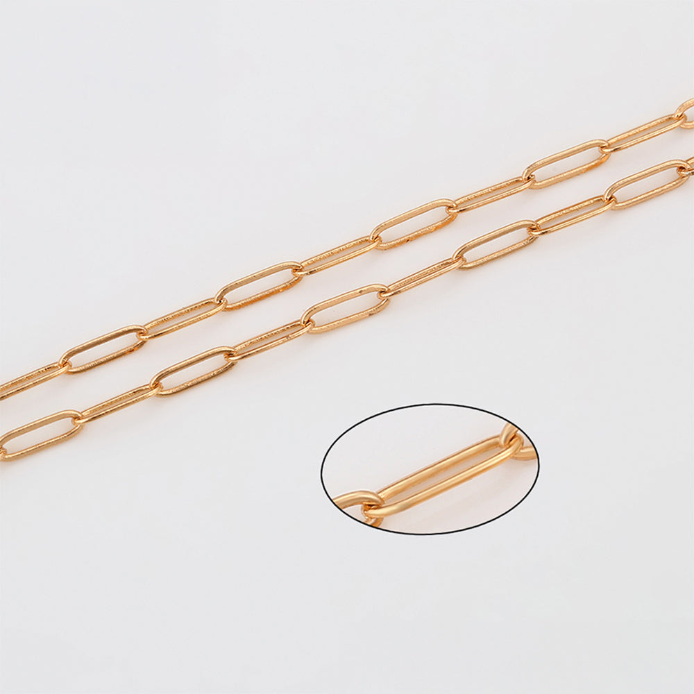 Cadena de Aleación Bañado en Oro ( Collar ) 5 