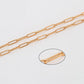 Cadena de Aleación Bañado en Oro ( Collar )