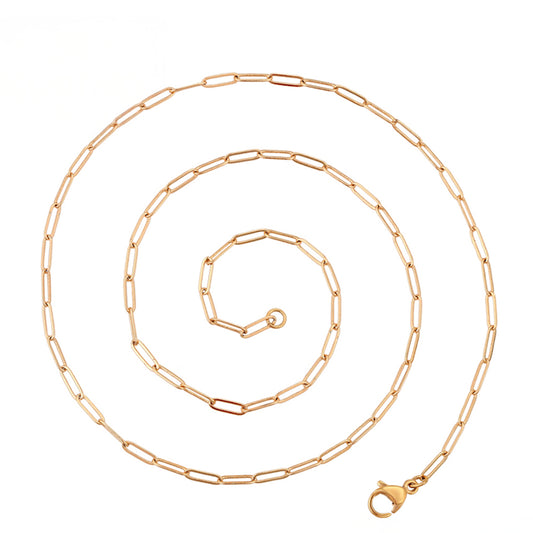 Cadena de Aleación Bañado en Oro ( Collar )