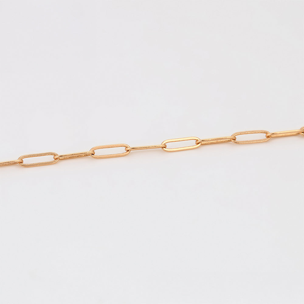 Cadena de Aleación Bañado en Oro ( Collar ) 6 