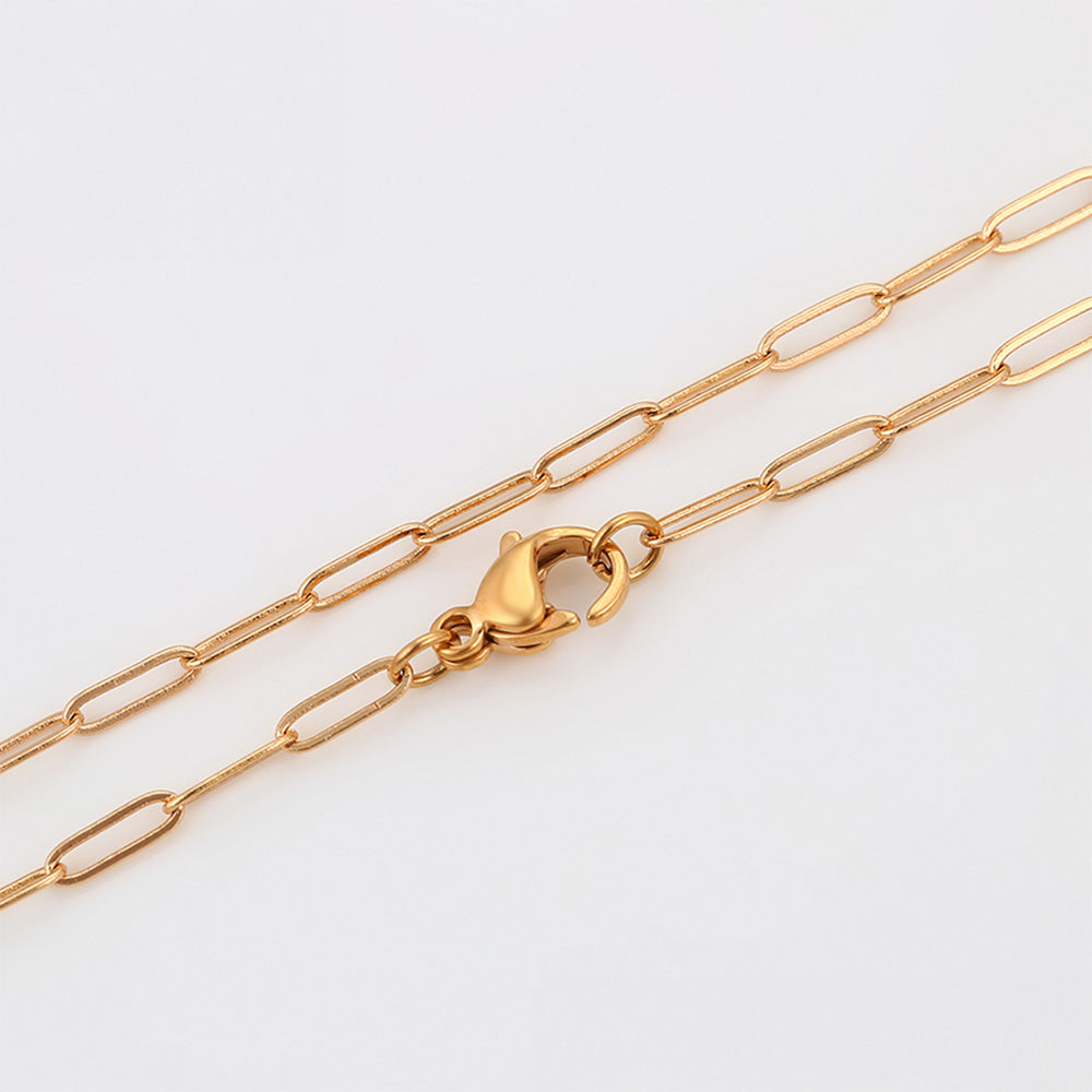 Cadena de Aleación Bañado en Oro ( Collar ) 7 