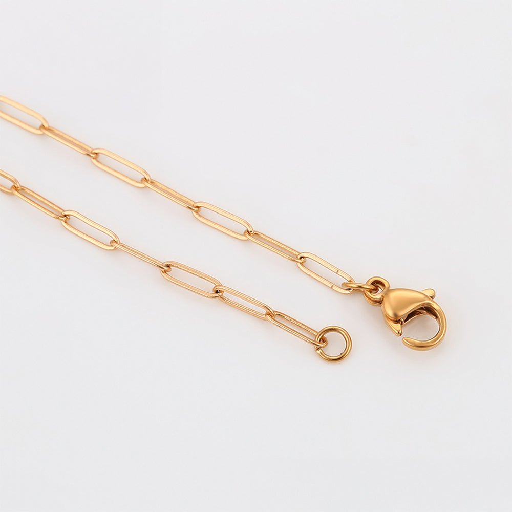 Cadena de Aleación Bañado en Oro ( Collar ) 8 