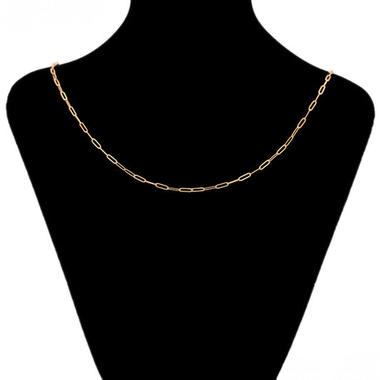 Cadena de Aleación Bañado en Oro ( Collar )