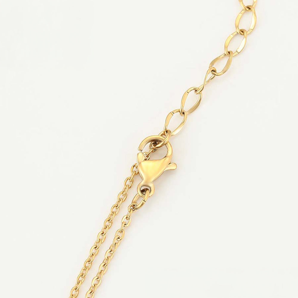 Collar de Aleación Bañado en Oro con Cristal Emporia® Rosa 4 