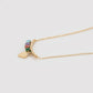Collar de Aleación Bañado en Oro con Cristal Emporia® Rojo y Cristal Emporia® Verde