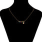 Collar de Aleación Bañado en Oro con Cristal Emporia® Rojo y Cristal Emporia® Verde