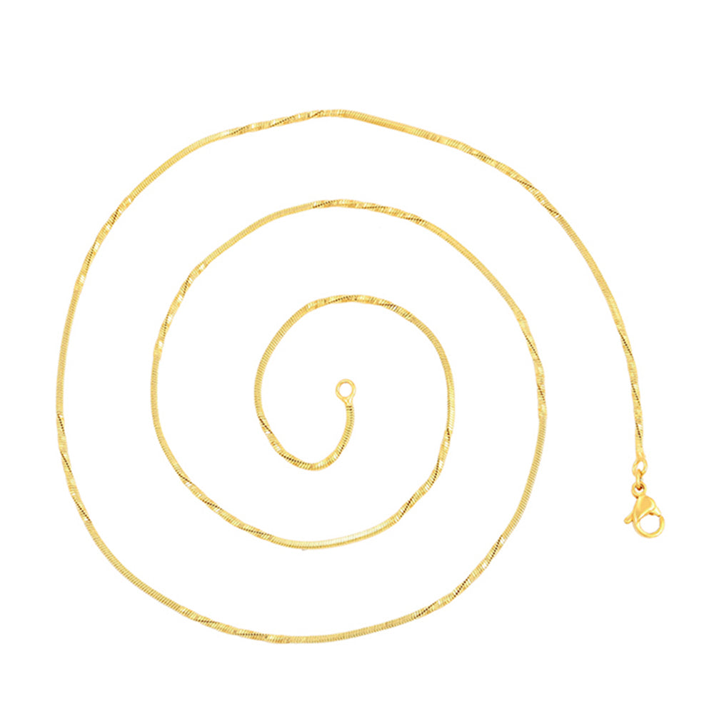 Cadena de Aleación Bañado en Oro ( Collar ) 2 