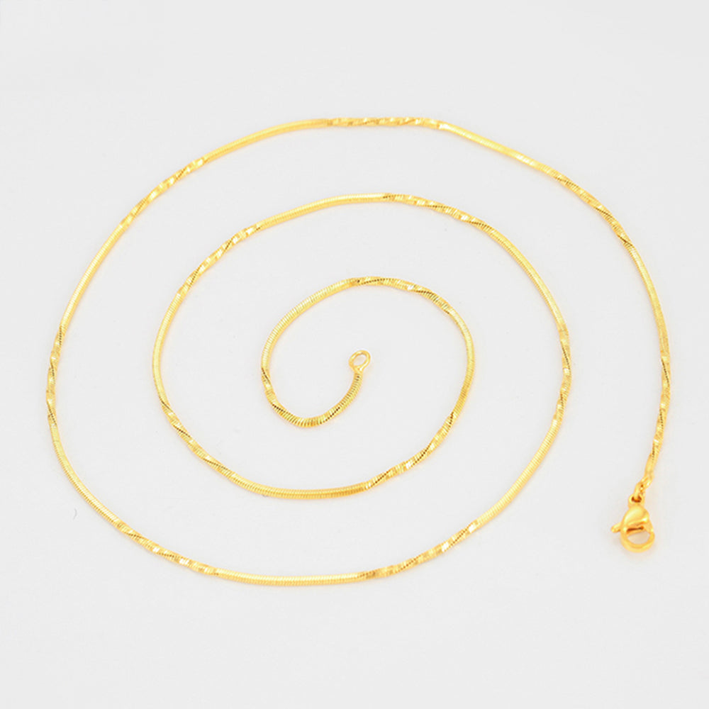 Cadena de Aleación Bañado en Oro ( Collar ) 4 