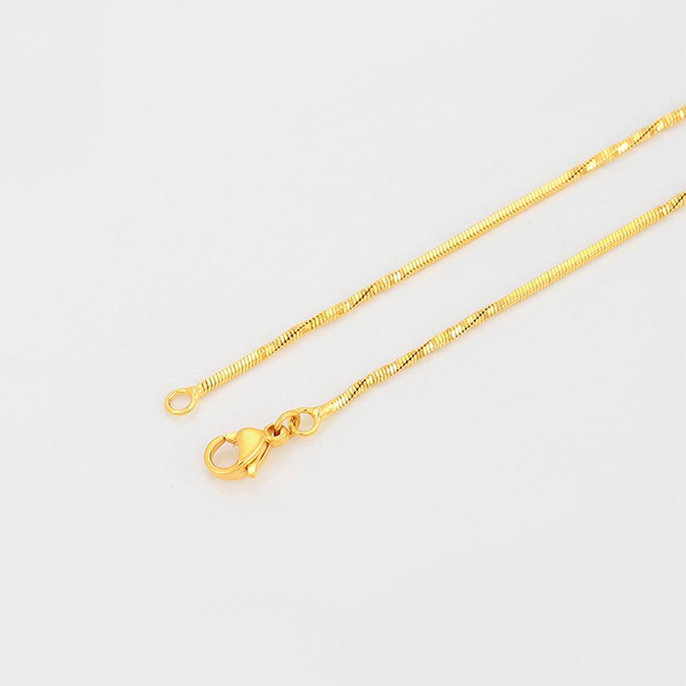 Cadena de Aleación Bañado en Oro ( Collar ) 5 